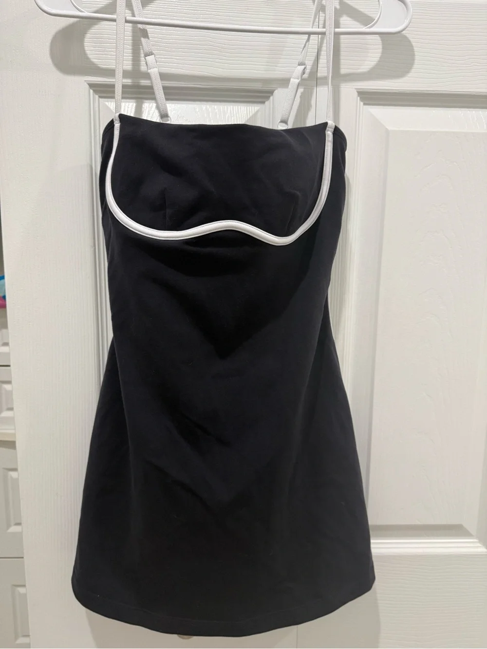 alo mini dress Denim Knit Mini Dress - Black/Anthracite